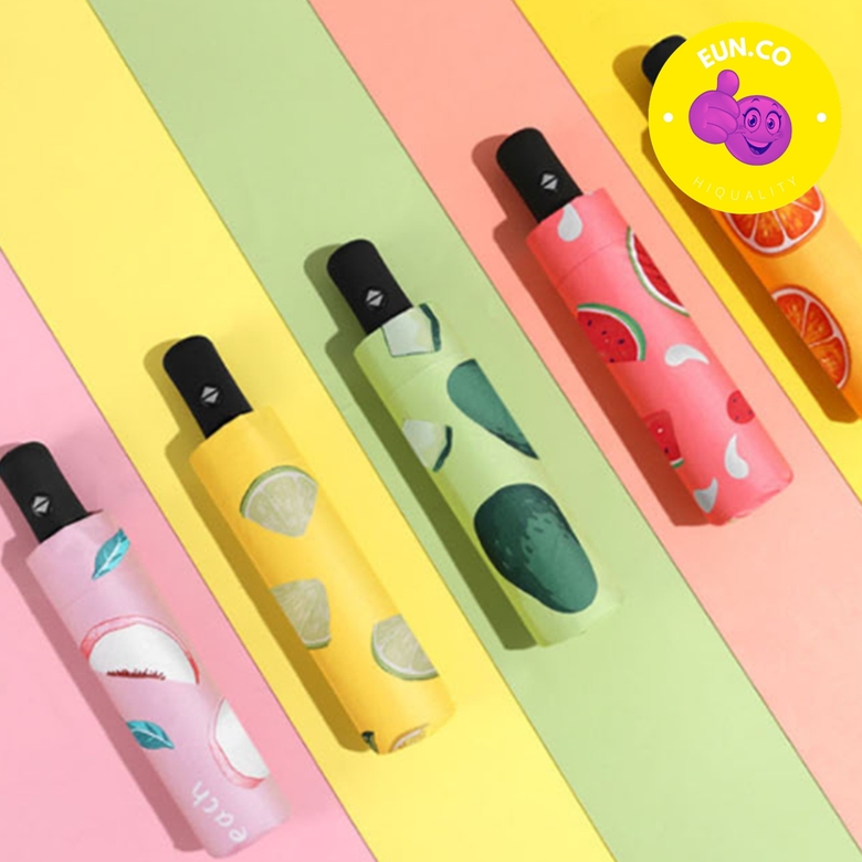 가벼운 과일 모양 양우산 자외선 차단 초경량 접이식 미니 차양막