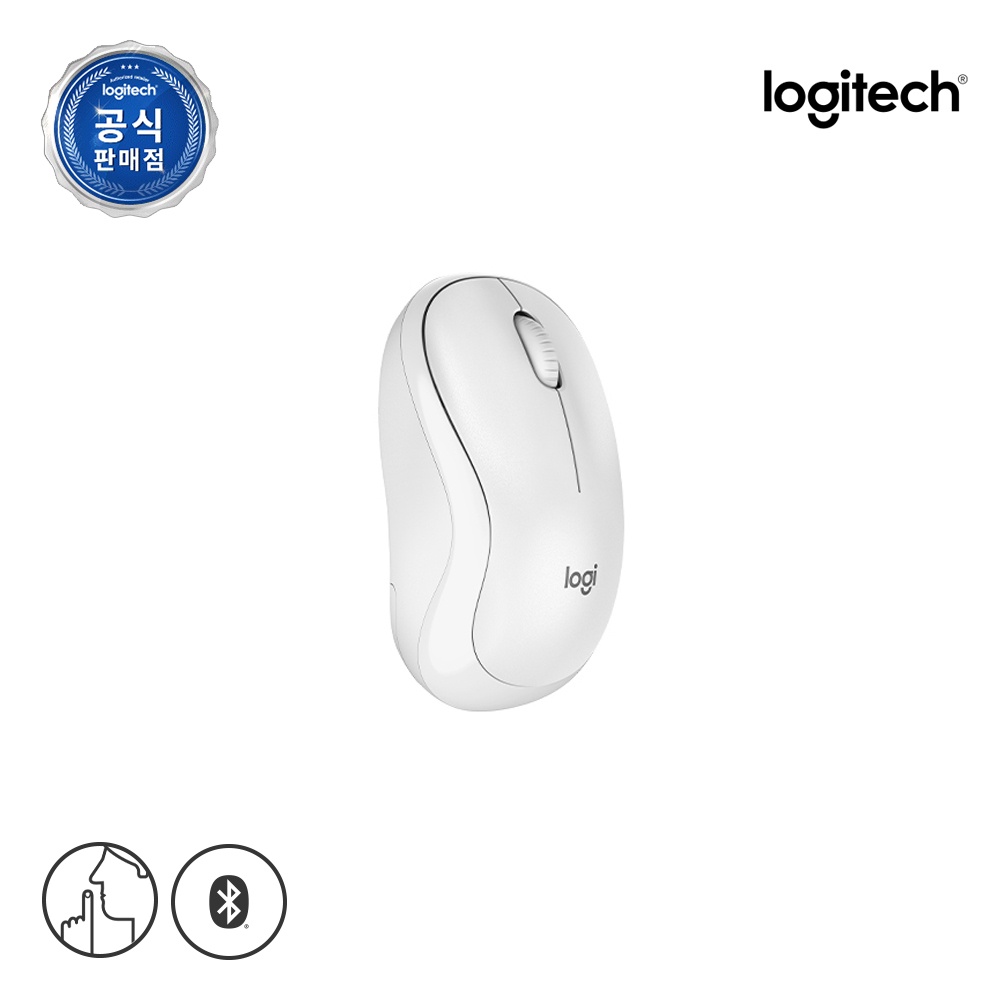 [N배송] 로지텍코리아 공식 M240 수신기 미포함 무소음 무선 블루투스 마우스 퓨어화이트