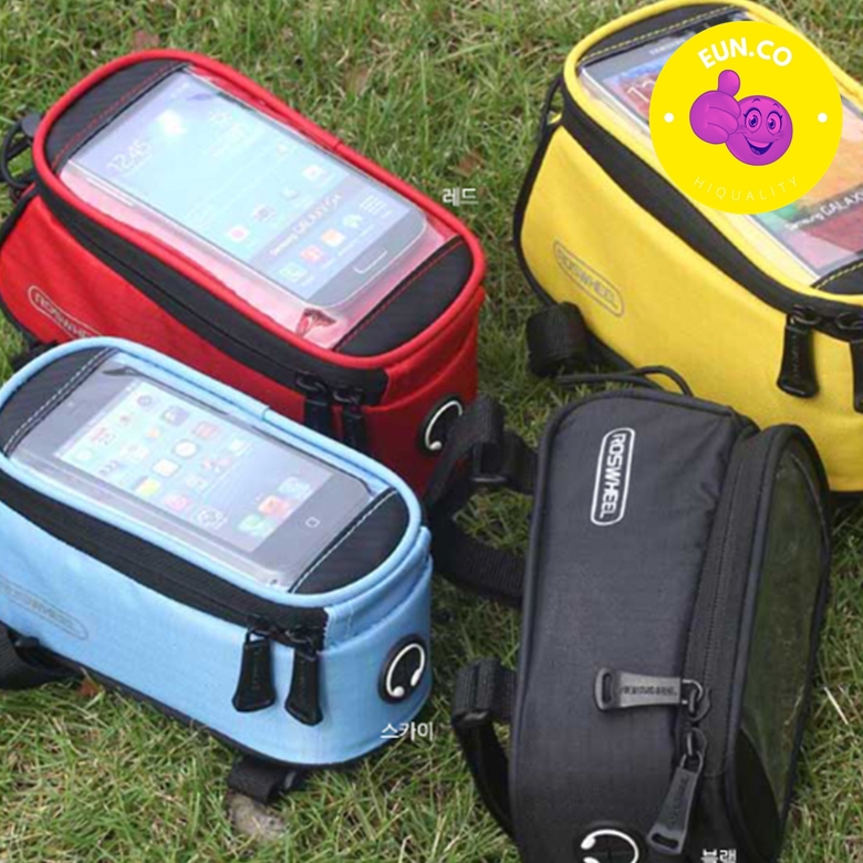 바이크 휴대폰 거치대 자전거 캐링백 킥보드 오토바이 핸들바가방 탑튜브 터치기능