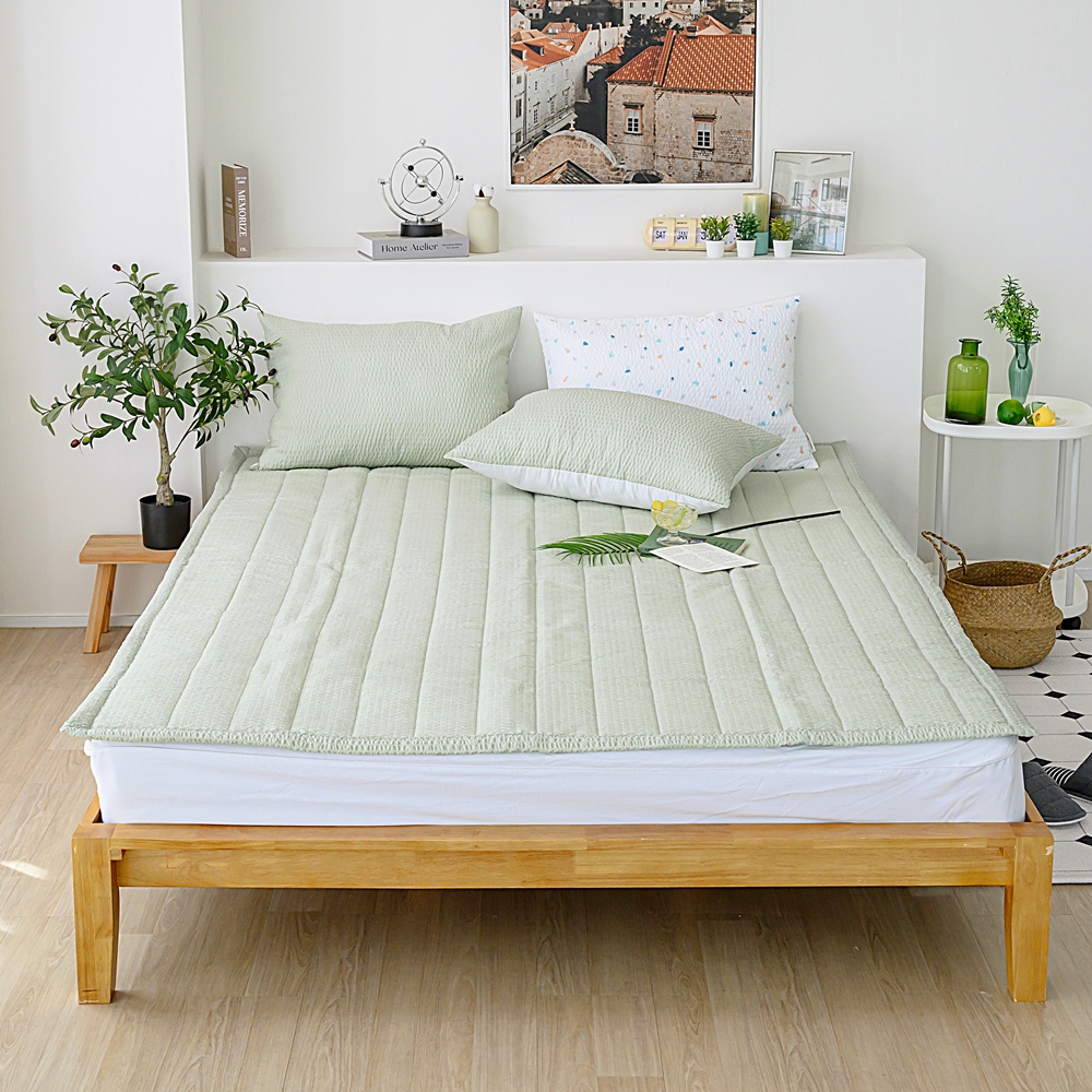 나라데코 뽀송뽀송 시어서커 누빔 여름 침대패드 고정밴드 SS