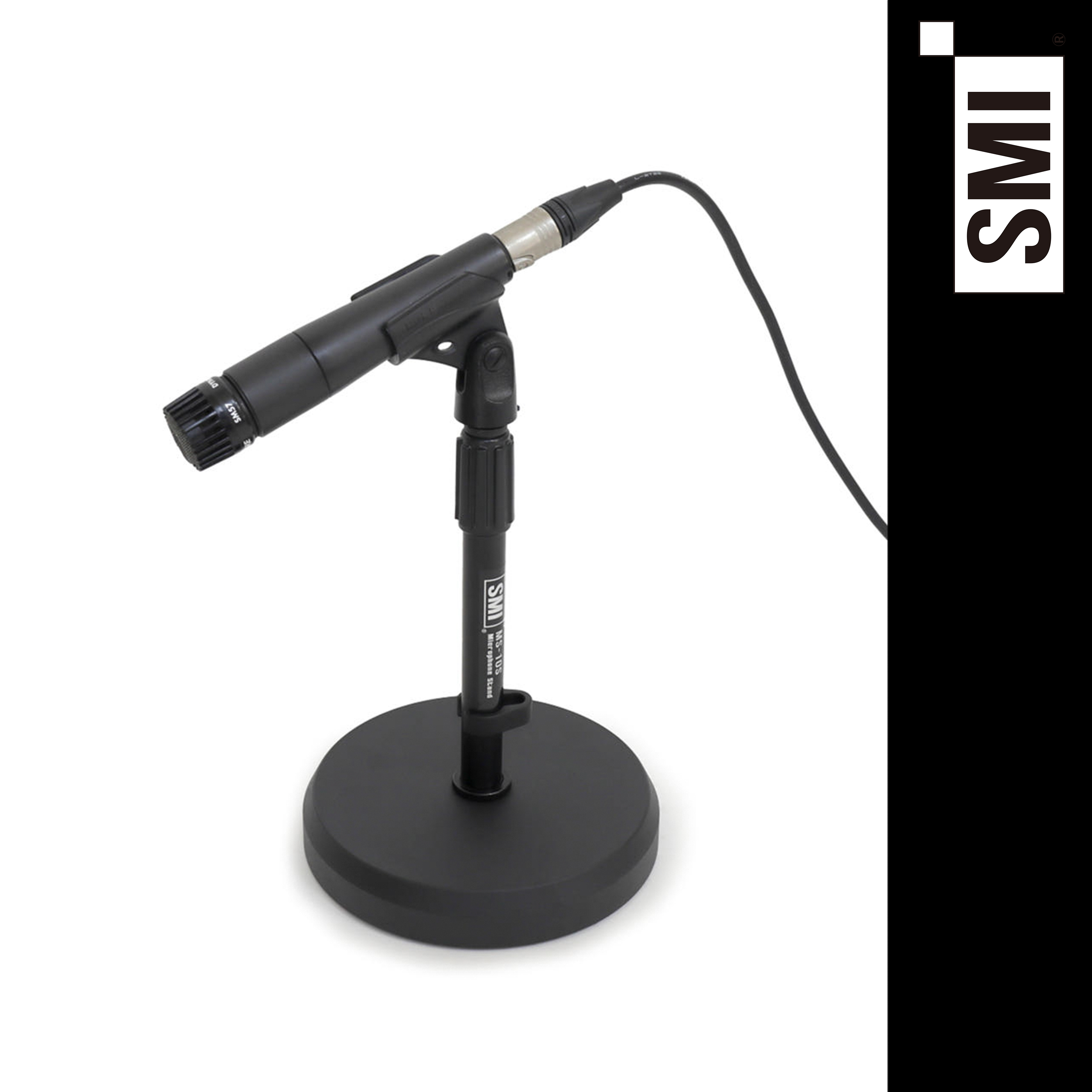 SMI MS-10S 탁상형 일자 I자 고중량 마이크 스탠드 거치대 - 상품 이미지