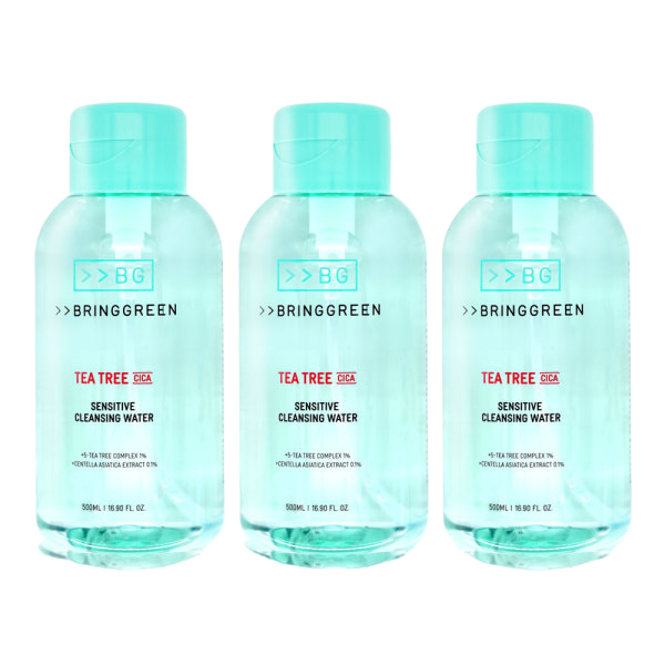브링그린 티트리 시카 센시티브 클렌징 워터 500ml 3개 : 월드블루