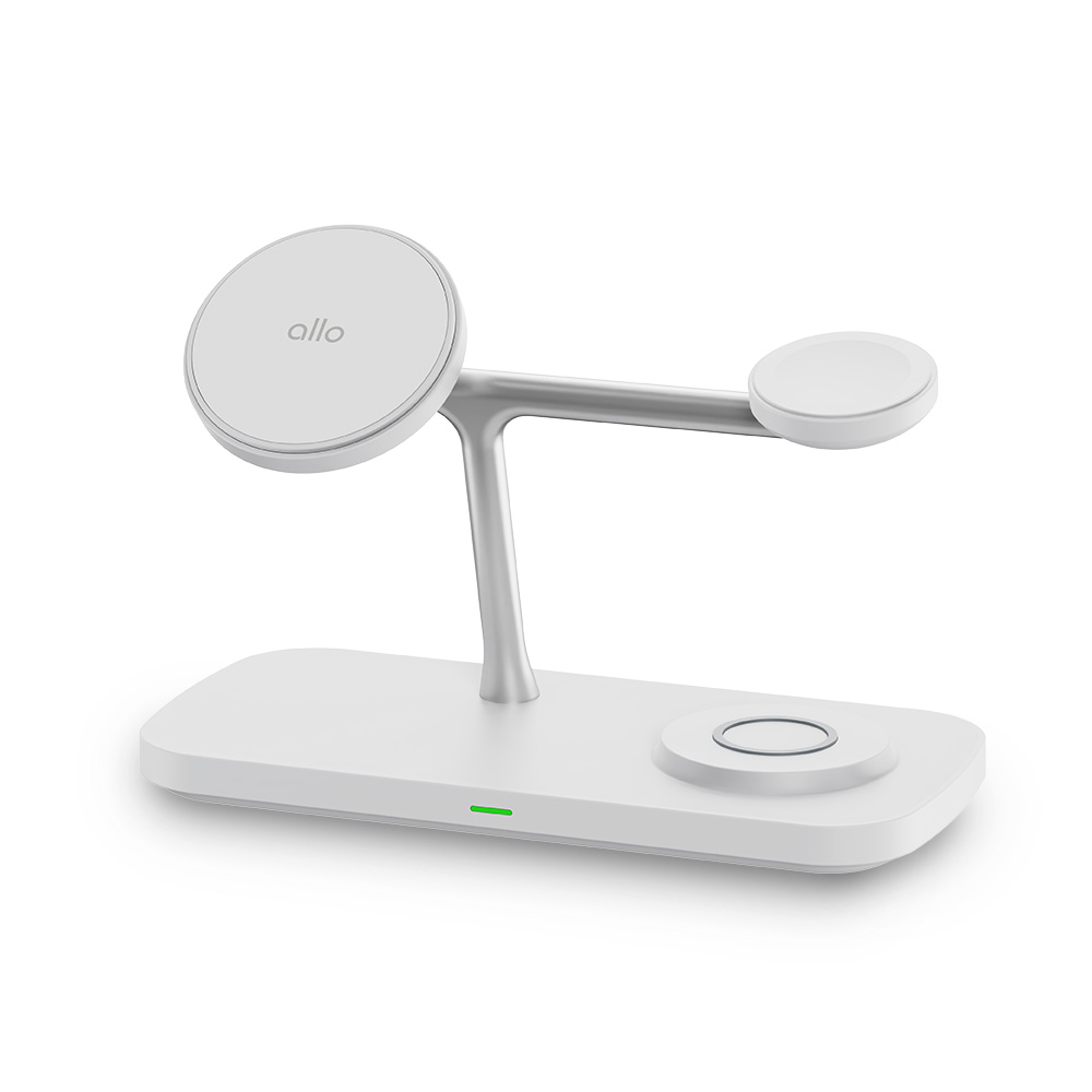 알로코리아 Qi2 20W 3in1 맥세이프 갤럭시 아이폰 고속 멀티 무선 충전기