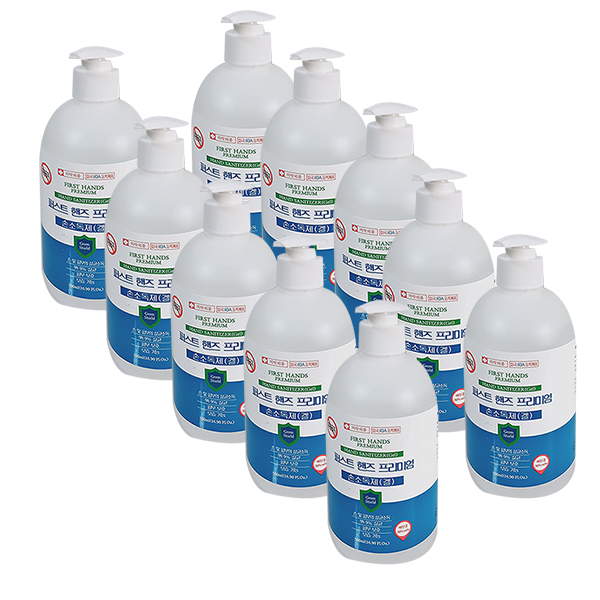 퍼스트핸즈 프리미엄  500ml 에탄올70% X 10개 : 행복지기샵