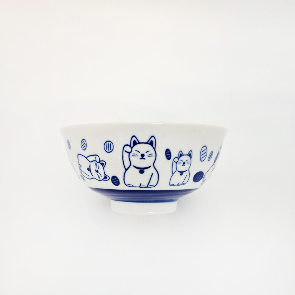 마네키네코 도자기 공기 (Bowl) 일본수입 - 상세 이미지 3