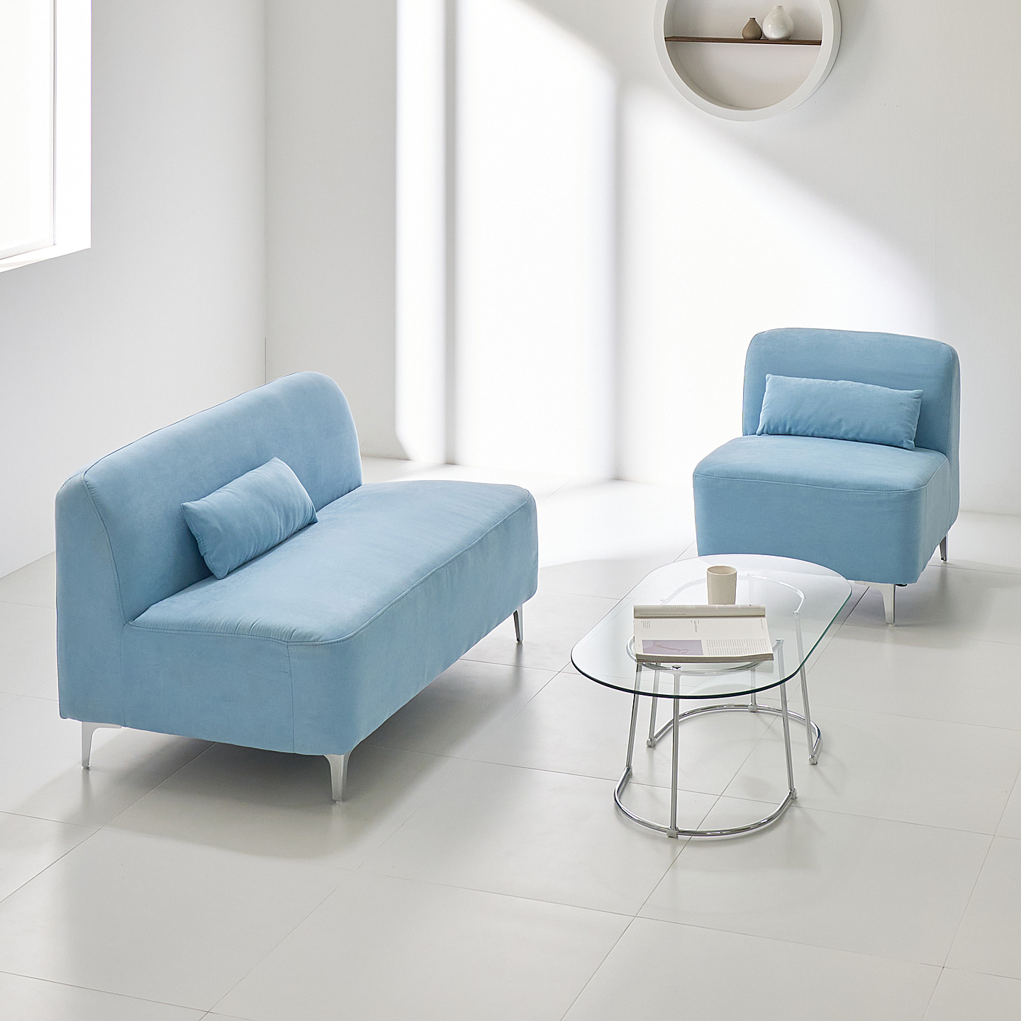 해피아이 미노이 1인용미니쇼파 원룸 아쿠아텍스 소파 1인 2인