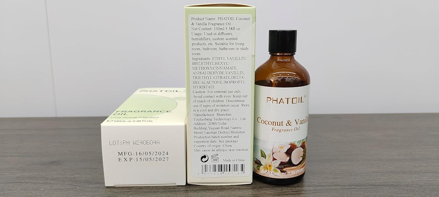 코코넛 바닐라 향유 가정용 디퓨저용 에센셜 오일 100ml 이미지 8