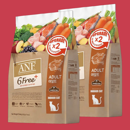 ANF 캣 6프리 식스프리플러스 인도어 어덜트, 5.6kg, 2개