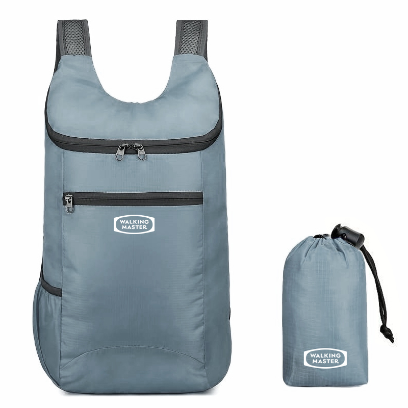 워킹마스터 미니 여성 데일리 가벼운 나일론 경량 방수 엄마 백팩 그레이