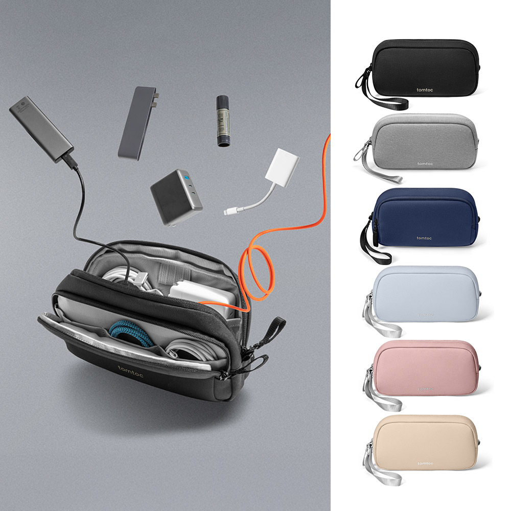 탐탁 T12 디지털 테크 케이블 보조배터리 충전기 멀티 파우치