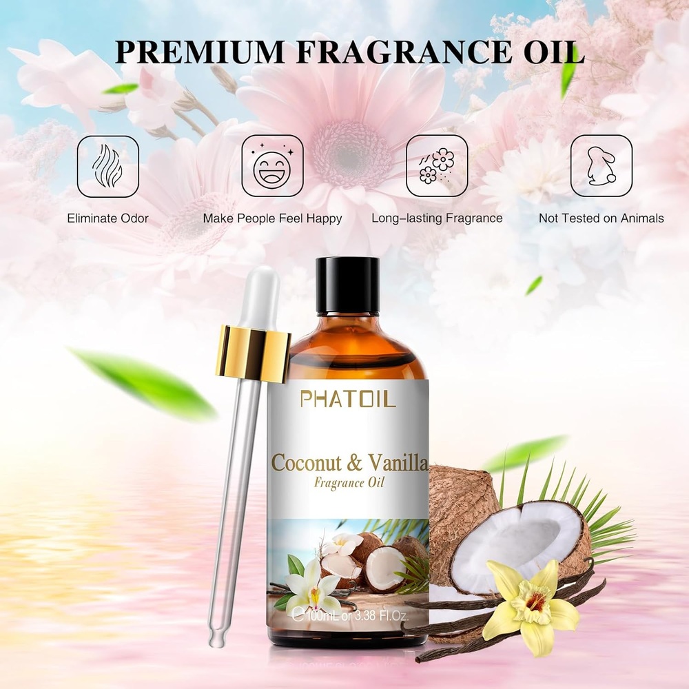 코코넛 바닐라 향유 가정용 디퓨저용 에센셜 오일 100ml - 상세 이미지 3