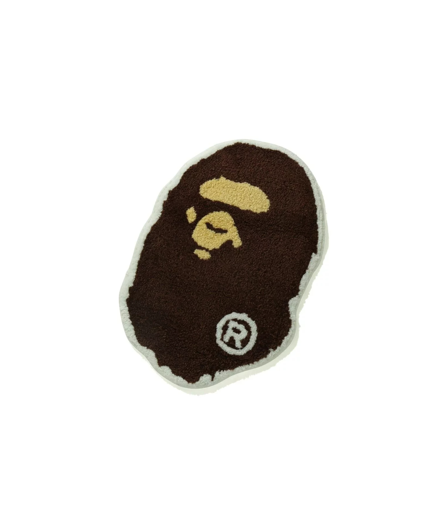 베이프 BAPE APE HEAD 러그 매트 카페트 M 브라운 - 상세 이미지 2