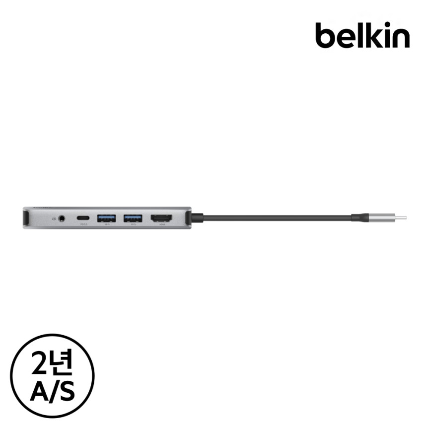 벨킨 7in1 USB-C타입 멀티 허브 AVC009bt 맥북 에어 프로 M5 갤럭시북6 아이패드 윈도우 노트북 호환 사진 5
