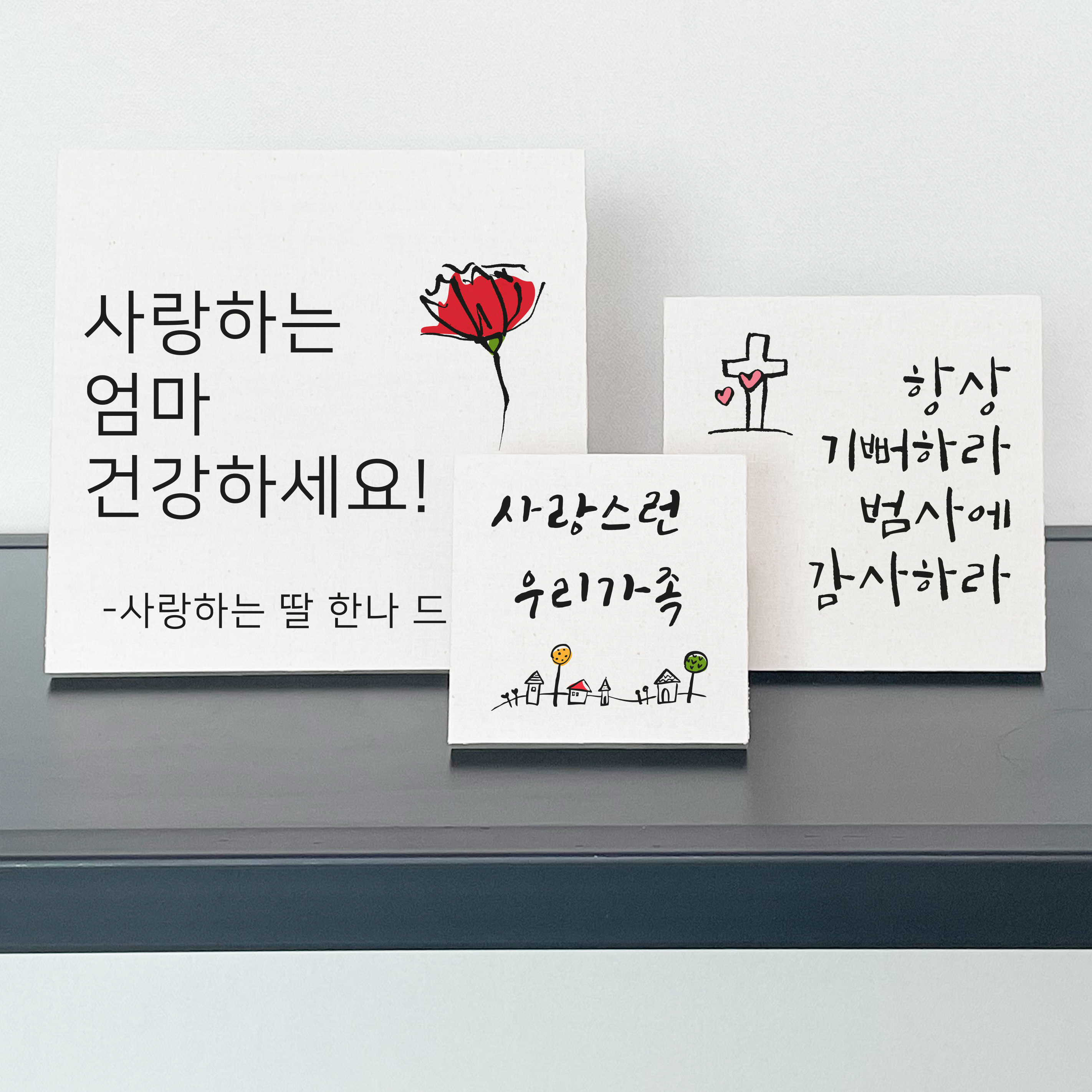탁상액자 주문제작 캔버스 원목 액자 명화 - 상세 이미지 3