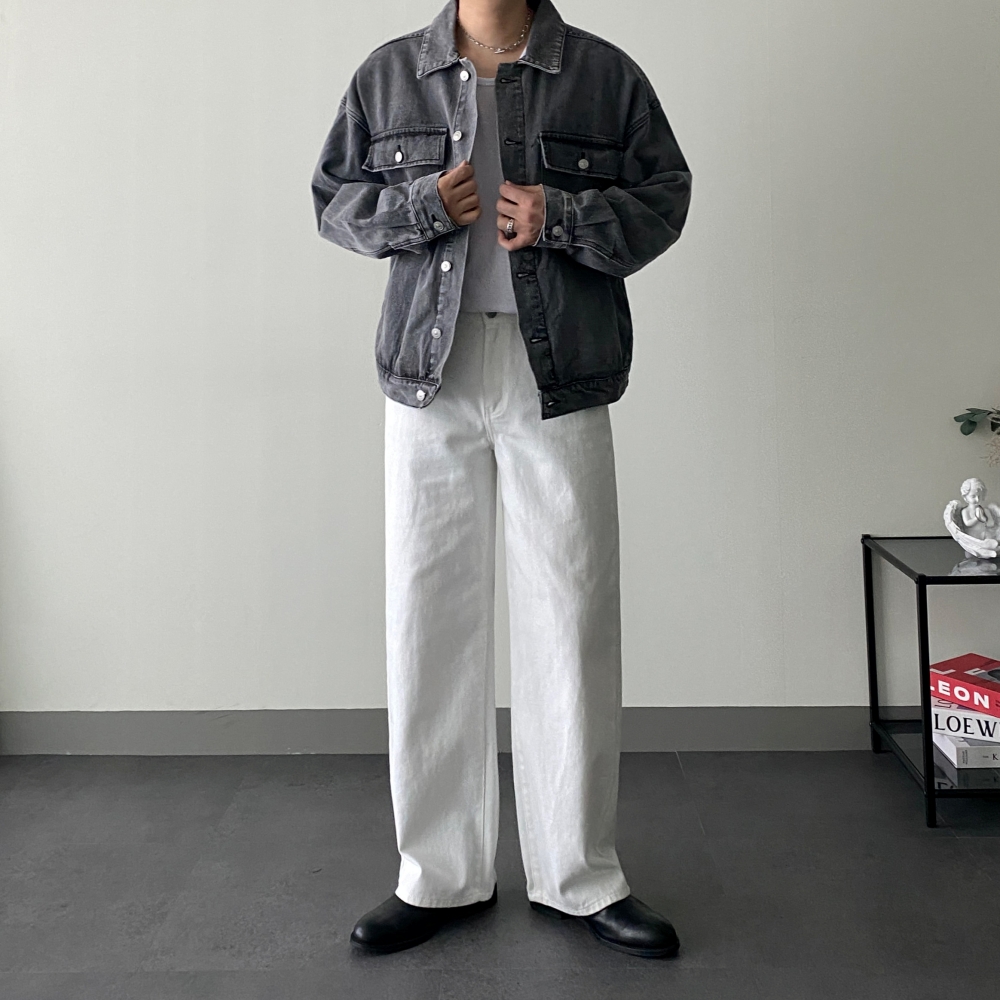 남자청자켓 남자오버핏자켓 - 상세 이미지 4