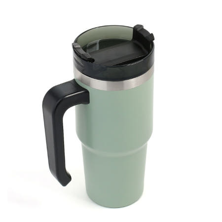 보온 보냉 빨대 텀블러 600ml 카키 학교 보냉병 텀플러 물통 회사