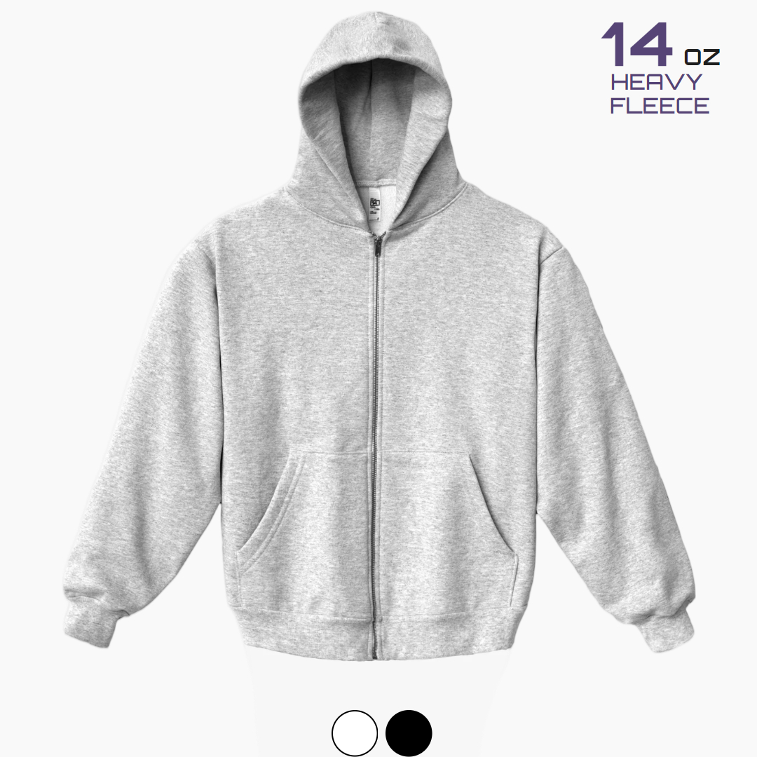 로스엔젤레스어패럴 HF10 헤비플리스 집업후드14oz - 상품 이미지