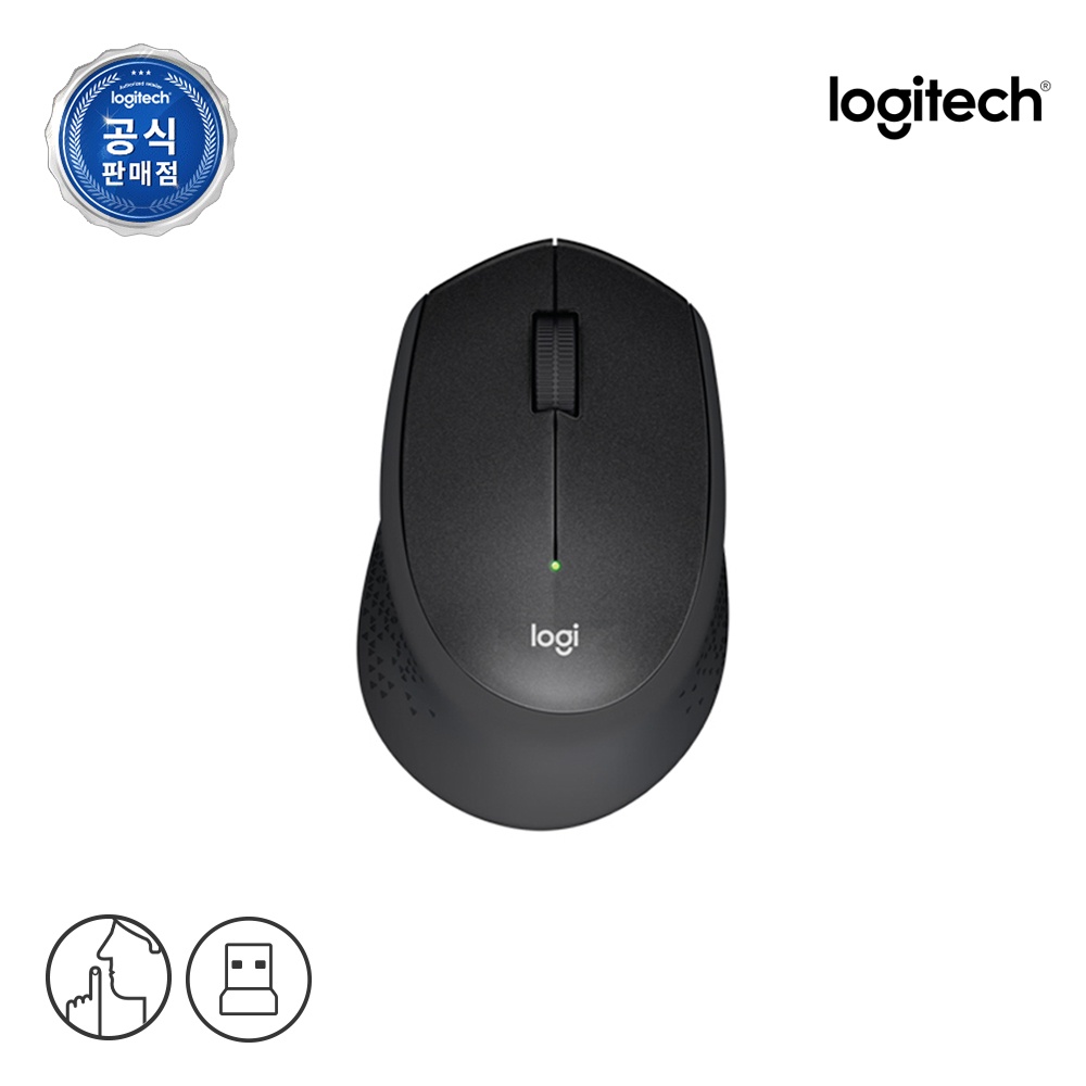 [N배송] 로지텍코리아 공식 M331 무소음 무선마우스 블랙