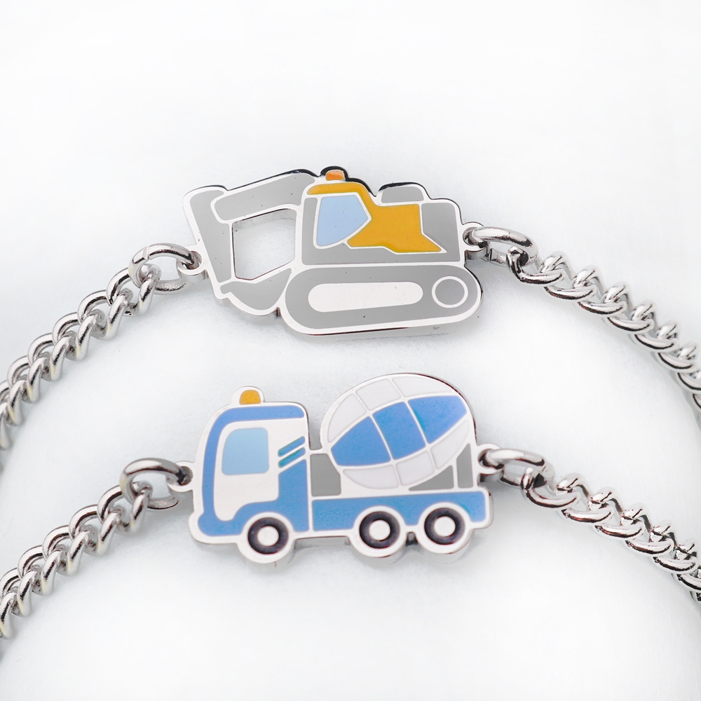 경찰차 소방차 써지컬스틸 미아방지 목걸이 아기 유아 어린이