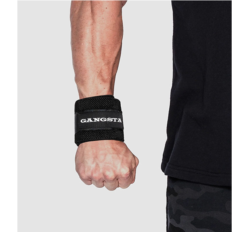 마크벨 갱스타 손목보호대 GANGSTA WRIST WRAPS 파워리프팅 IPF 블랙 - 상품 이미지
