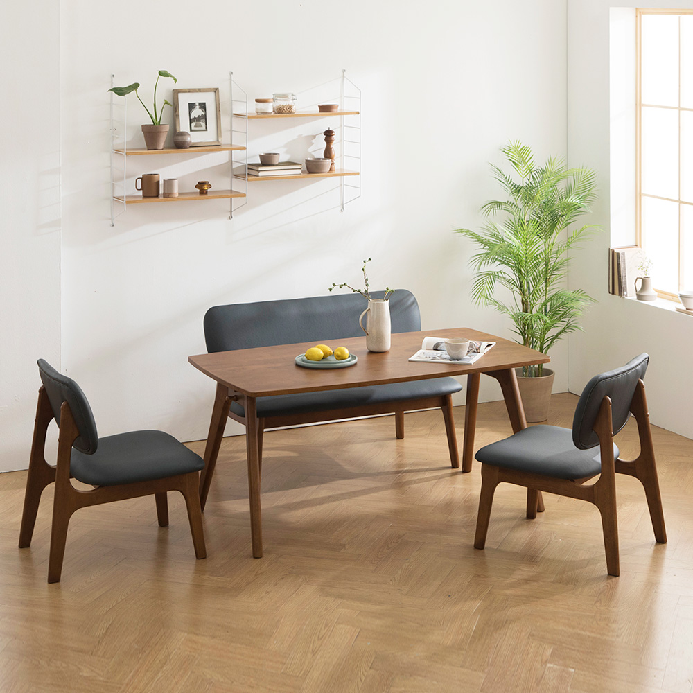 올해 인기제품 추천! 칸토르 원목 낮은 식탁 세트 5 추가 이미지 3