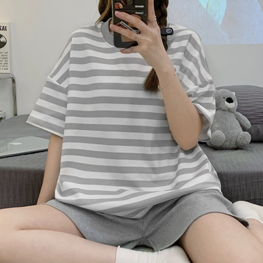 성인실내복 반팔 반바지 집에서입는옷 여성 여름 상하세트 이미지 3