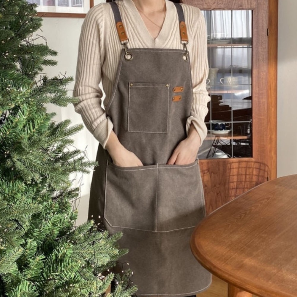 멀티 포켓 홀더 앞치마 5color 카페 바리스타 주방 공방 작업용앞치마