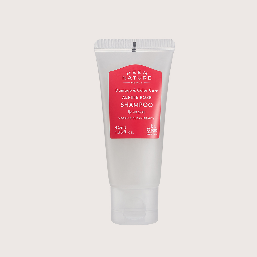 닥터올가 데미지&컬러케어 알파인 극손상 약산성 앰플 샴푸 로즈, 40ml, 1개 - 상품 이미지