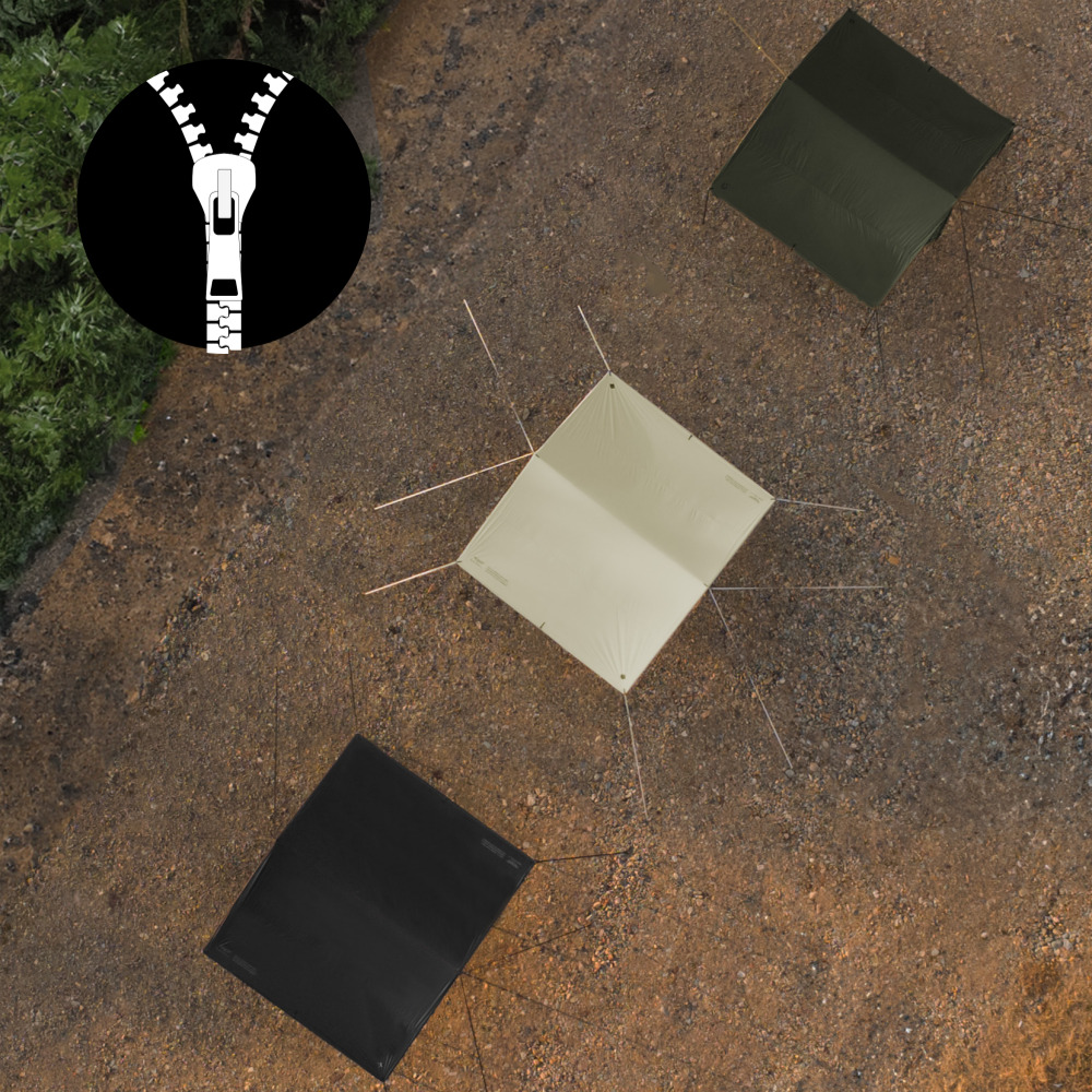 미라벨가든 지퍼타프 블랙코팅 렉타 타프 실리콘 대형 모기장 스크린 별도