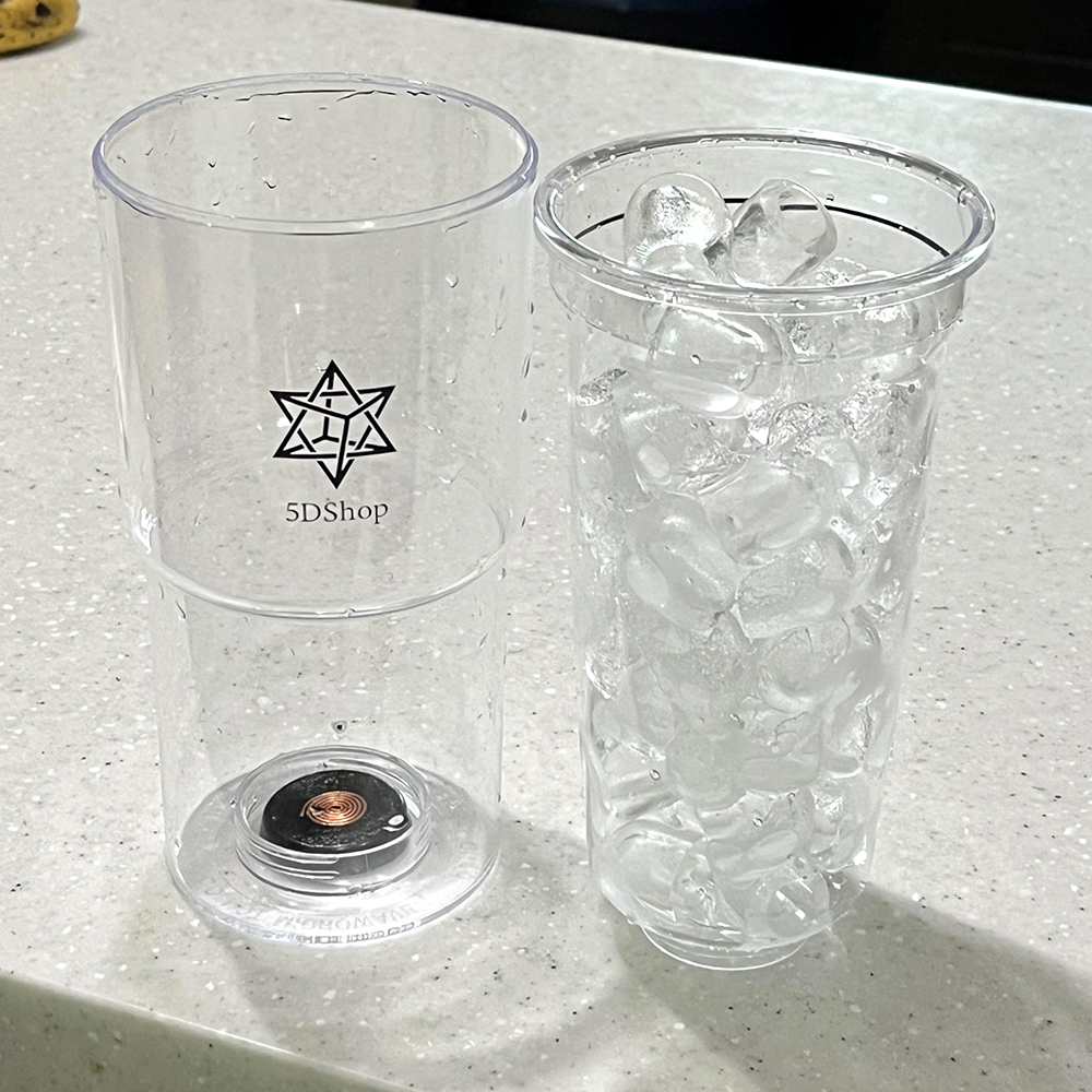 오르곤에너지 이중 투명 텀블러 550ml 보석수 정화수 물통 - 상세 이미지 4