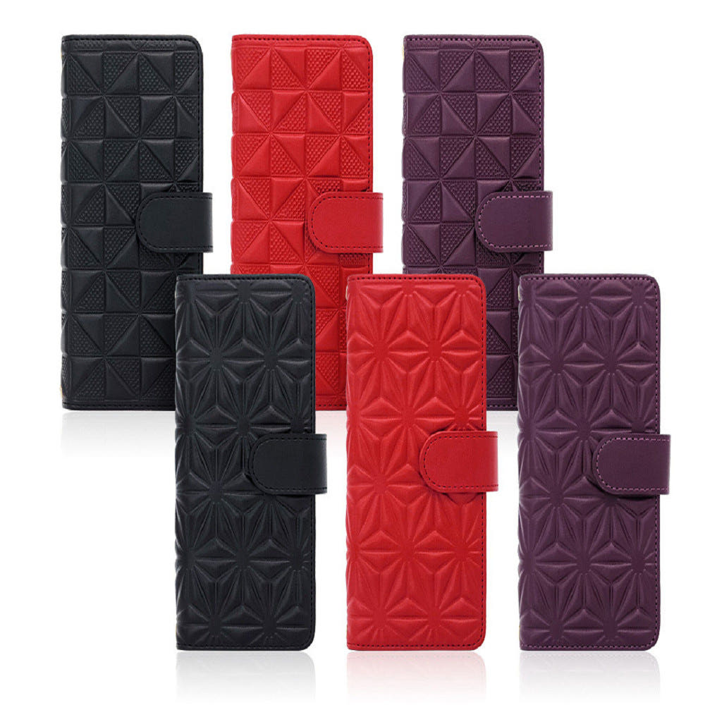 가죽 지갑 카드 수납 스트랩 케이스 레드, 갤럭시Z 폴드5 - 상세 이미지 2