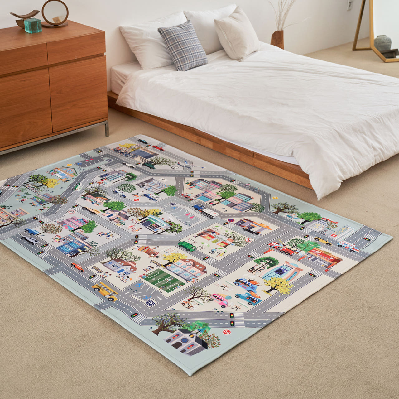 엘림코리아 도로매트 L 13종 놀이방 유아 키즈방 아이방 러그 올리브트리 200x150