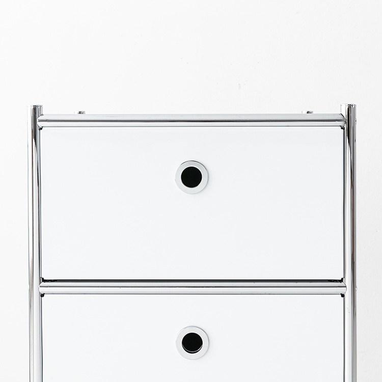 심플리 수납장 BC623 400mmx400mmx680mm, 3단, 퓨어화이트 9938.9198 - 상세 이미지 4