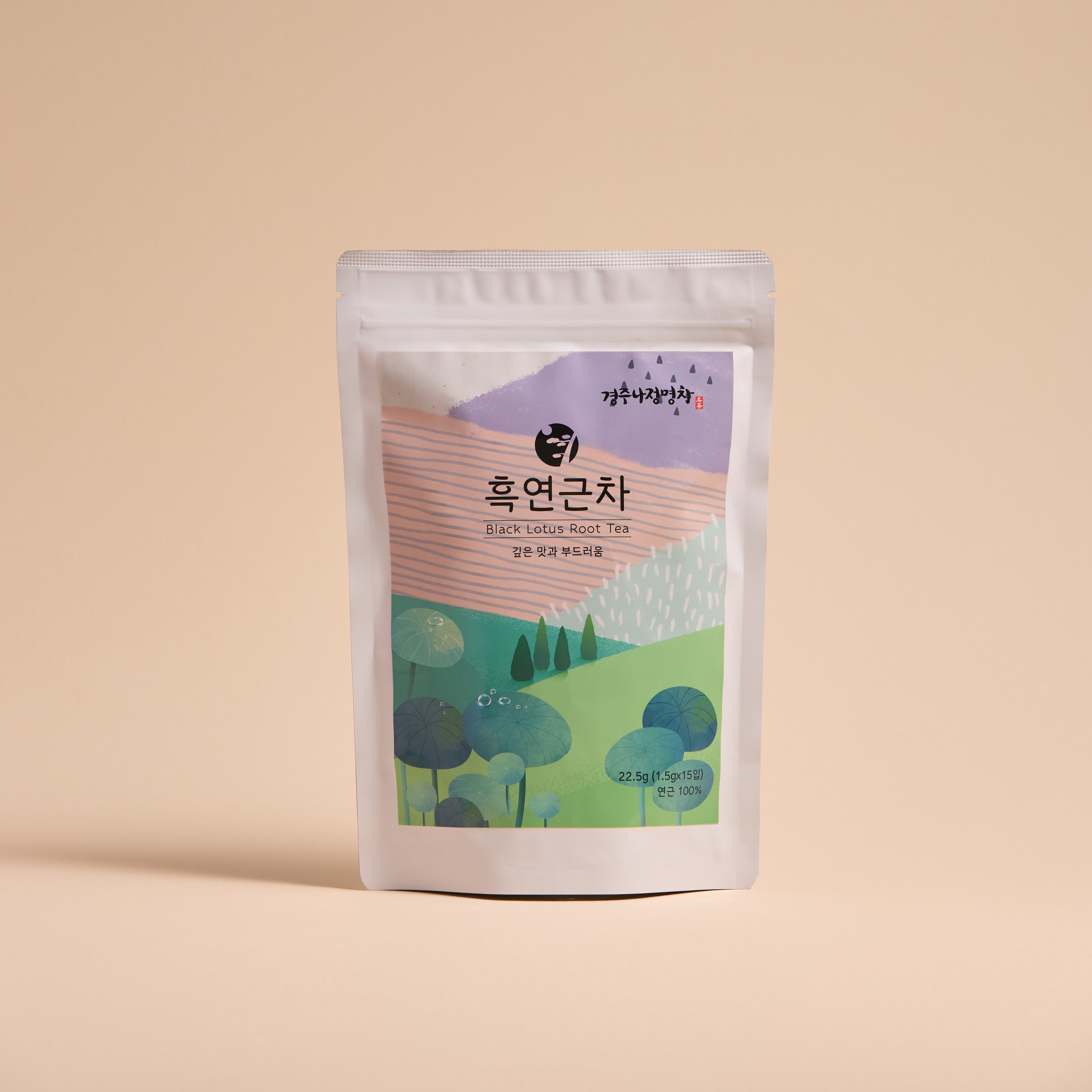 경주나정명차 흑연근차 15티백 파우치 - 상품 이미지