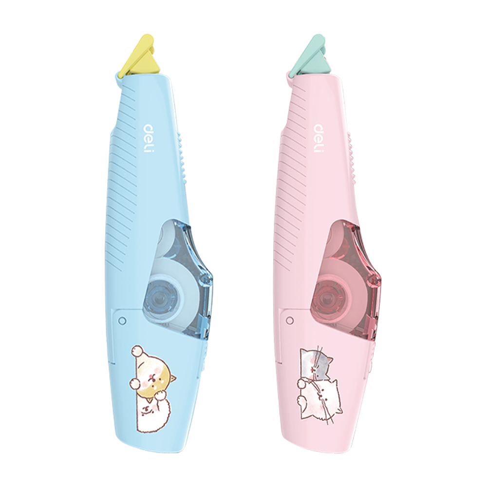 펜타입 캐릭터 고양이 강아지 미유 수정테이프 5mmx6M 수정용품 볼펜지우개 필통속 - 상세 이미지 2