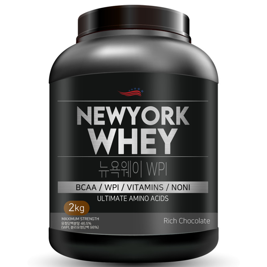 유당제로 뉴욕웨이 WPI 초코맛 2kg 단백질보충제 프로틴