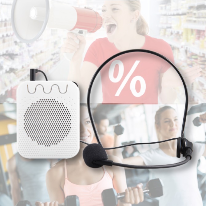 마트 업소용 마이크 에어로빅 스포츠 야외용 마이크 설교용 교육용 마이크