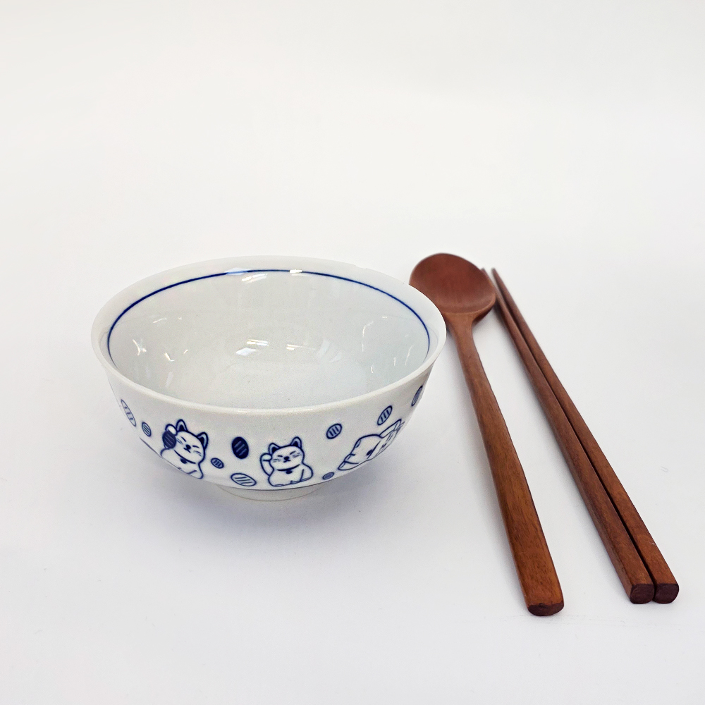 마네키네코 도자기 공기 (Bowl) 일본수입 이미지 6