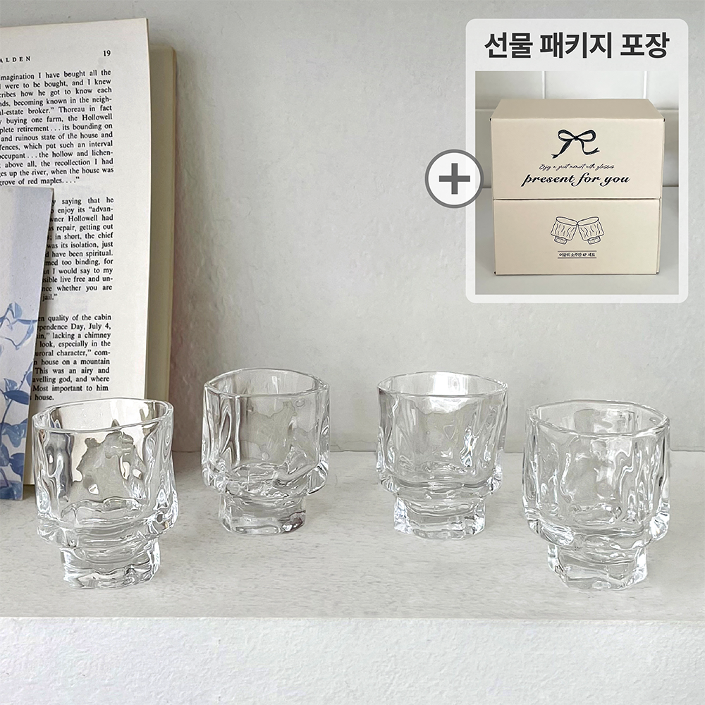 프레포유 감성 어글리 소주잔 집들이선물 특이한 예쁜 술잔 - 상세 이미지 2