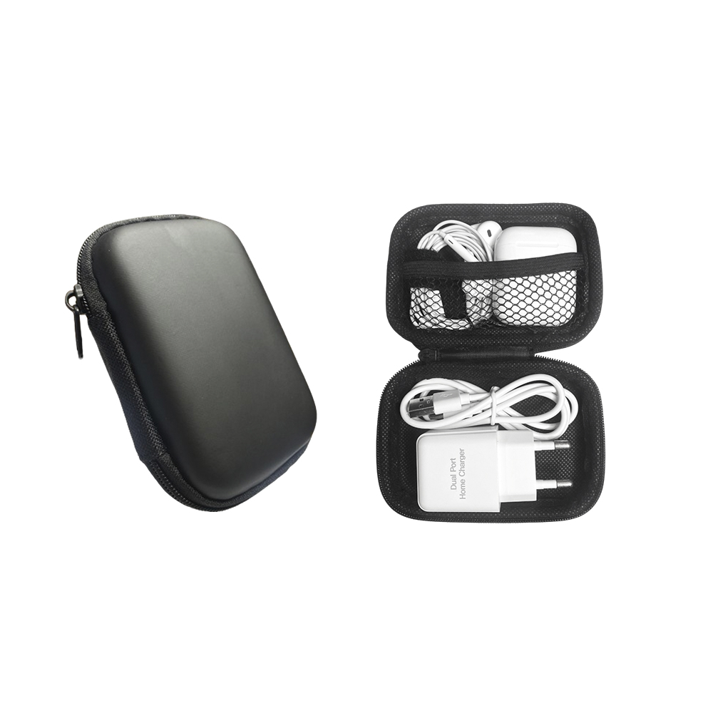 유선 이어폰 케이스 1+1 휴대용 다용도 줄이어폰 범용 파우치 - 상품 이미지