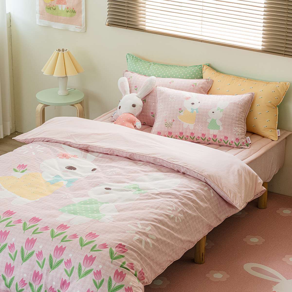 키즈 에어히트 발열 에이미보니타 무봉제 누빔 이불커버 겨울 이불커버세트 S.SS