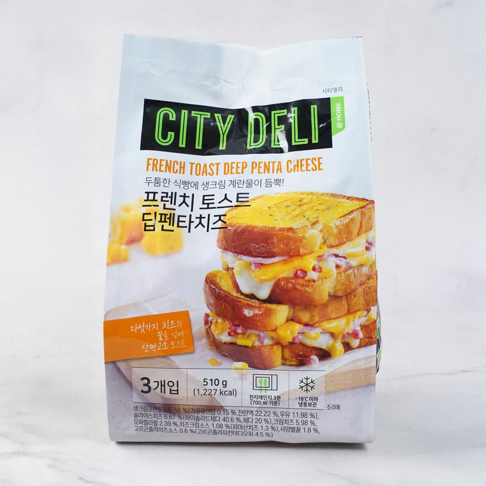 메가마트 시티델리 프렌치토스트 딥펜타치즈 3입 510g - 메인 이미지