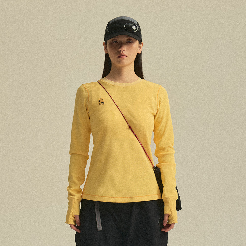 [시에라디자인 공식]W) 디오라이트(DIORITE) 오리지널 로고 긴팔티 YELLOW : SIERRA DESIGNS