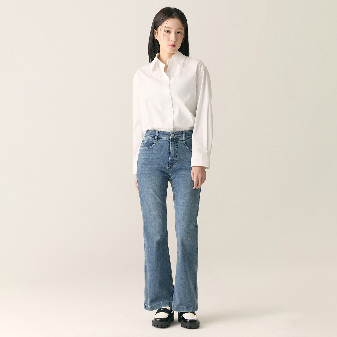 [슈퍼특가] [Fit me] 로엠 부츠컷 데님 RMTJF12G02