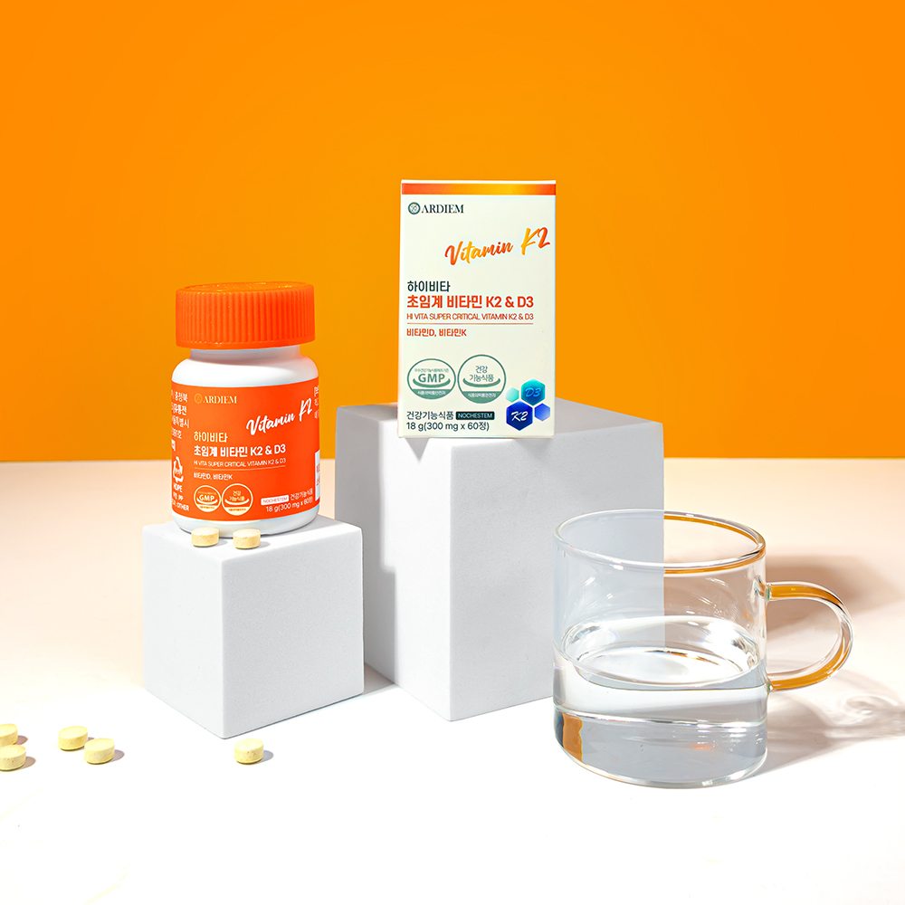 아르디엠 하이비타 초임계 비타민 K2 D3 300mg 60정, 1개 - 상세 이미지 4