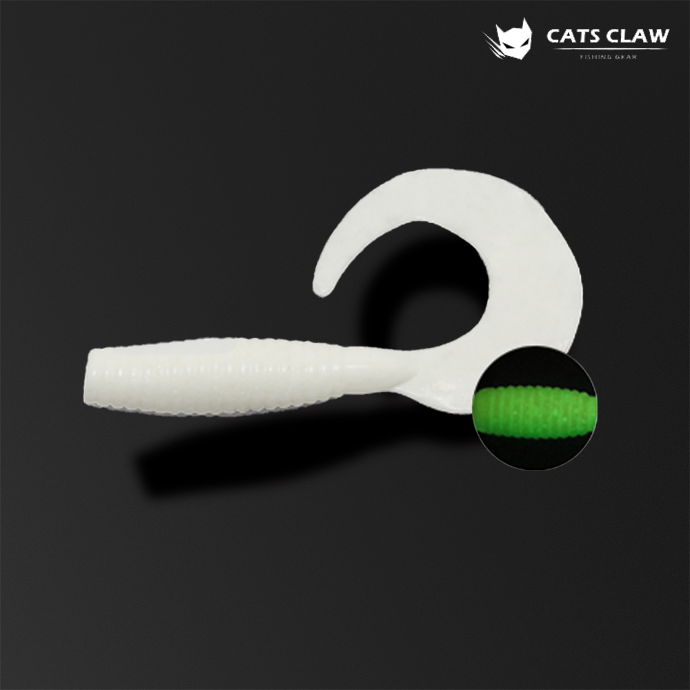 캣츠크로우 씨그럽 C 그럽웜 3인치 쏘가리웜 배스웜 001, 7.6cm(3인치) - 상품 이미지