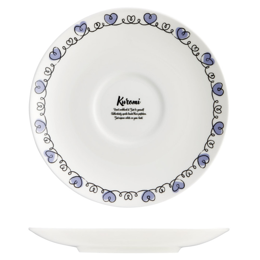 [발주상품 2~4 영업일 후 발송예정] 스케이터 산리오 쿠로미 드로잉 터치 캐릭터 컵 X 받침 세트 NARUIMI 본차이나 CBCS24 - 하카타몰