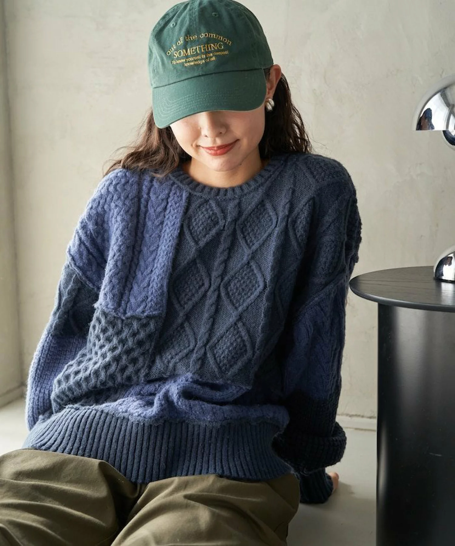 프릭스스토어 FREAKS STORE 케이블 패치워크 니트 풀오버 24FW 3컬러 이미지 8