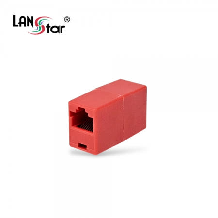 라인업시스템 [LANstar] 보급형 커플러 ,  I형, RJ-45, CAT.5E, 8P8C, 1:1, RED