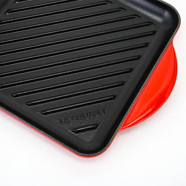 르쿠르제 Le Creuset 무쇠 사각 주물팬 그릴 플레이트 24cm 2컬러 이미지 6